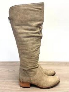 Matisse Taupe Slouchy Knee-High Riding Boots